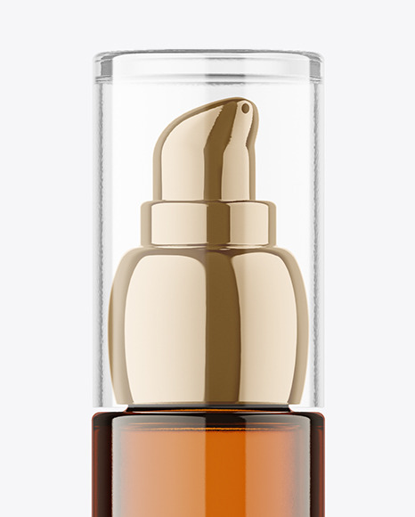 Amber Airless Bottle Mockup Amber Airless Bottle Mockup
