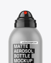 300ml Matte Aerosol Bottle Mockup