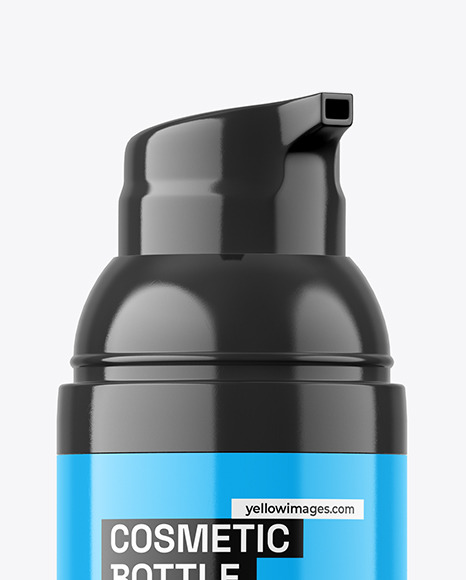 Glossy Airless Bottle Mockup