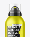 300ml Metallic Aerosol Bottle Mockup