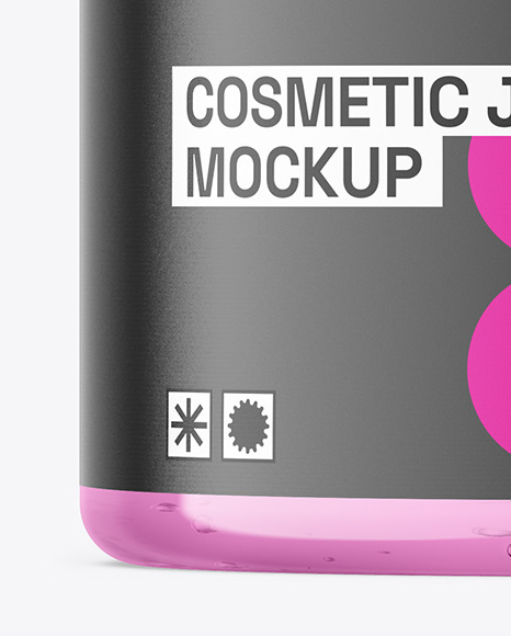 150ml Clear Cosmetic Gel Jar Mockup