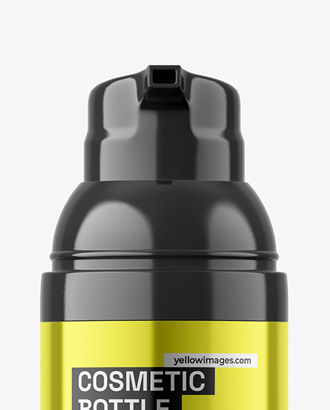 Metallic Airless Bottle Mockup