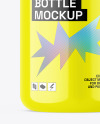 Glossy Pump Bottle w/ Wooden Ring Mockup Glossy Pump Bottle w/ Wooden Ring Mockup