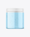 250ml Clear Cosmetic Gel Jar Mockup