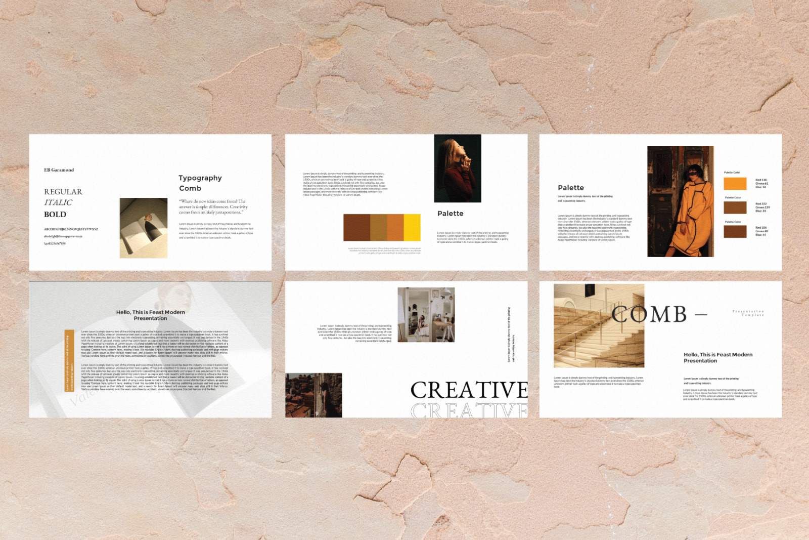 Comb Powerpoint Template