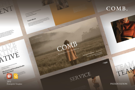 Comb Google Slide Template - Startupmagazine