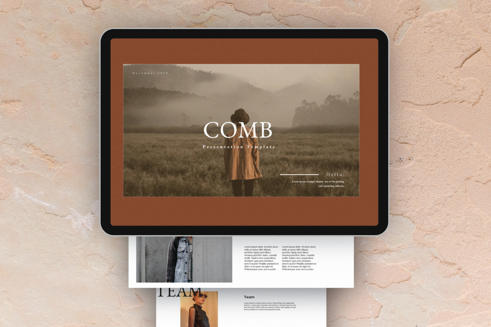 Comb Google Slide Template