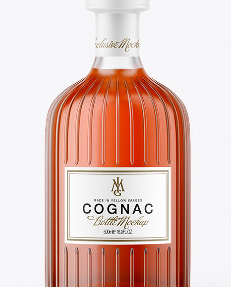 Cognac Bottle Mockup