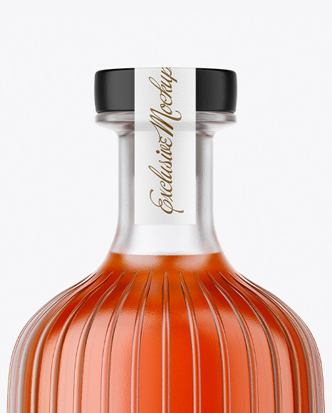 Cognac Bottle Mockup