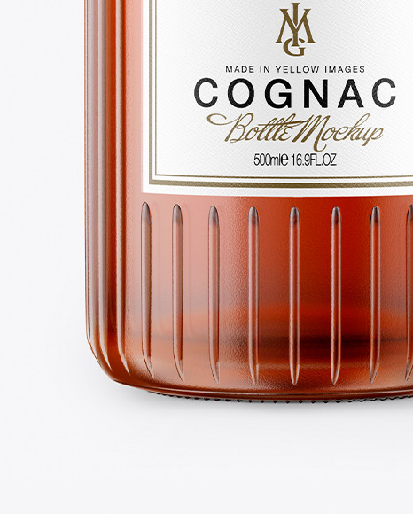 Cognac Bottle Mockup