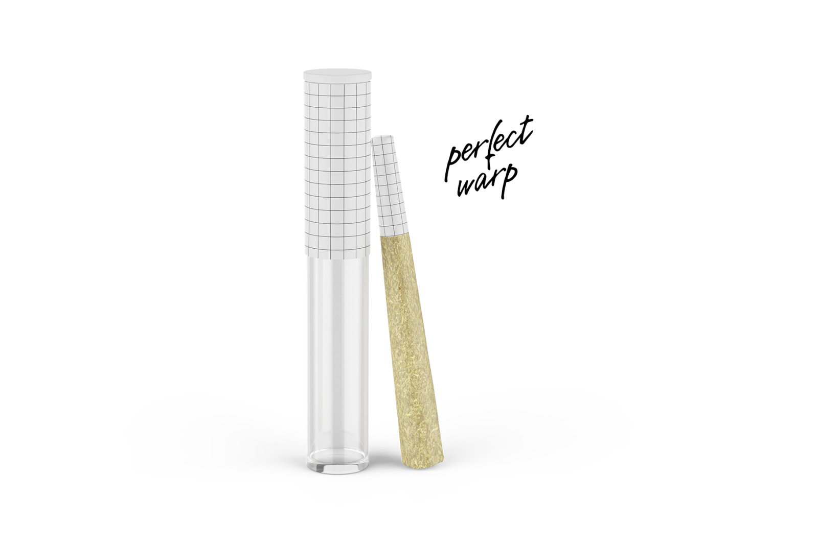 Weed Joint Pre-Roll Tube Mockup Front view Weed Joint Pre-Roll Tube Mockup Front view
