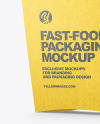 Kraft Paper Medium Size French Fries Packaging Mockup