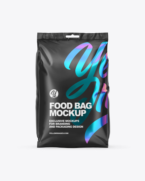 Matte Food Bag Mockup