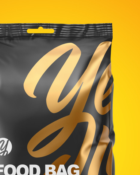 Matte Food Bag Mockup