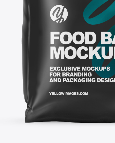 Matte Food Bag Mockup