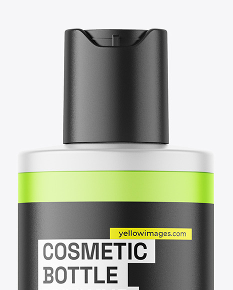 200ml Frosted Cosmetic Bottle Mockup 200ml Frosted Cosmetic Bottle Mockup