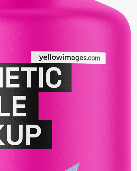 Matte Cosmetic Bottle Mockup Matte Cosmetic Bottle Mockup