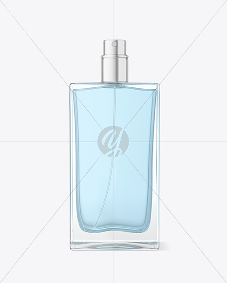 Clear Glass Perfume Bottle Mockup