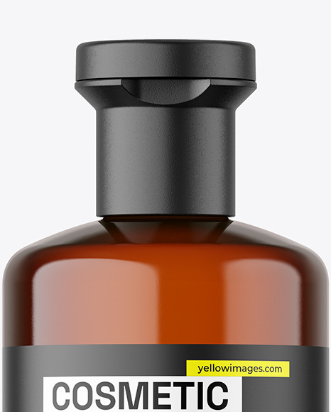 Amber Cosmetic Bottle Mockup Amber Cosmetic Bottle Mockup