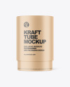 Kraft Paper Tube Mockup