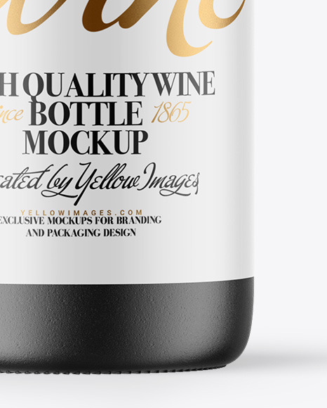 Ceramic Wine Bottle Mockup