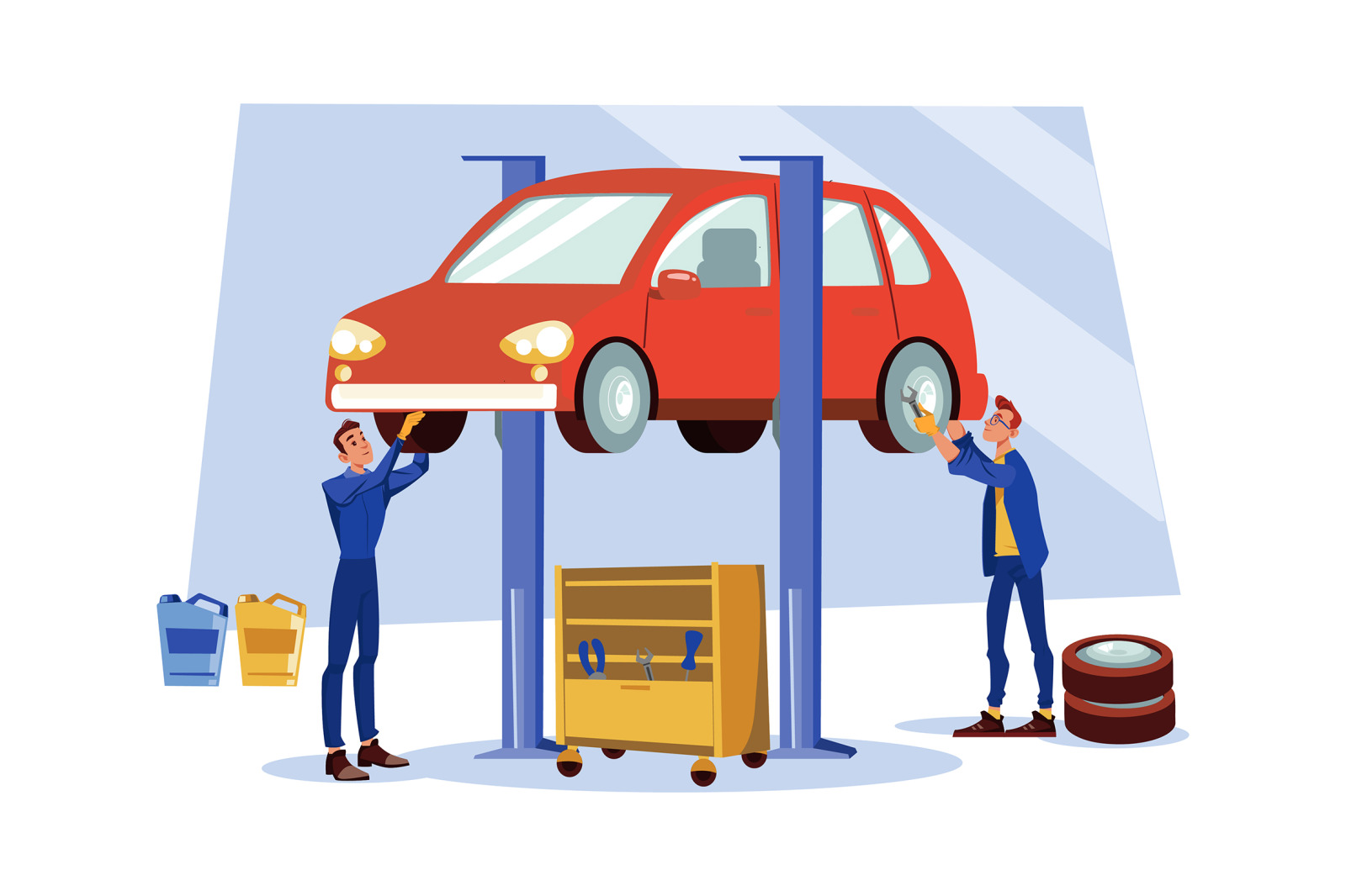 M484_Auto Service Illustrations M484_Auto Service Illustrations
