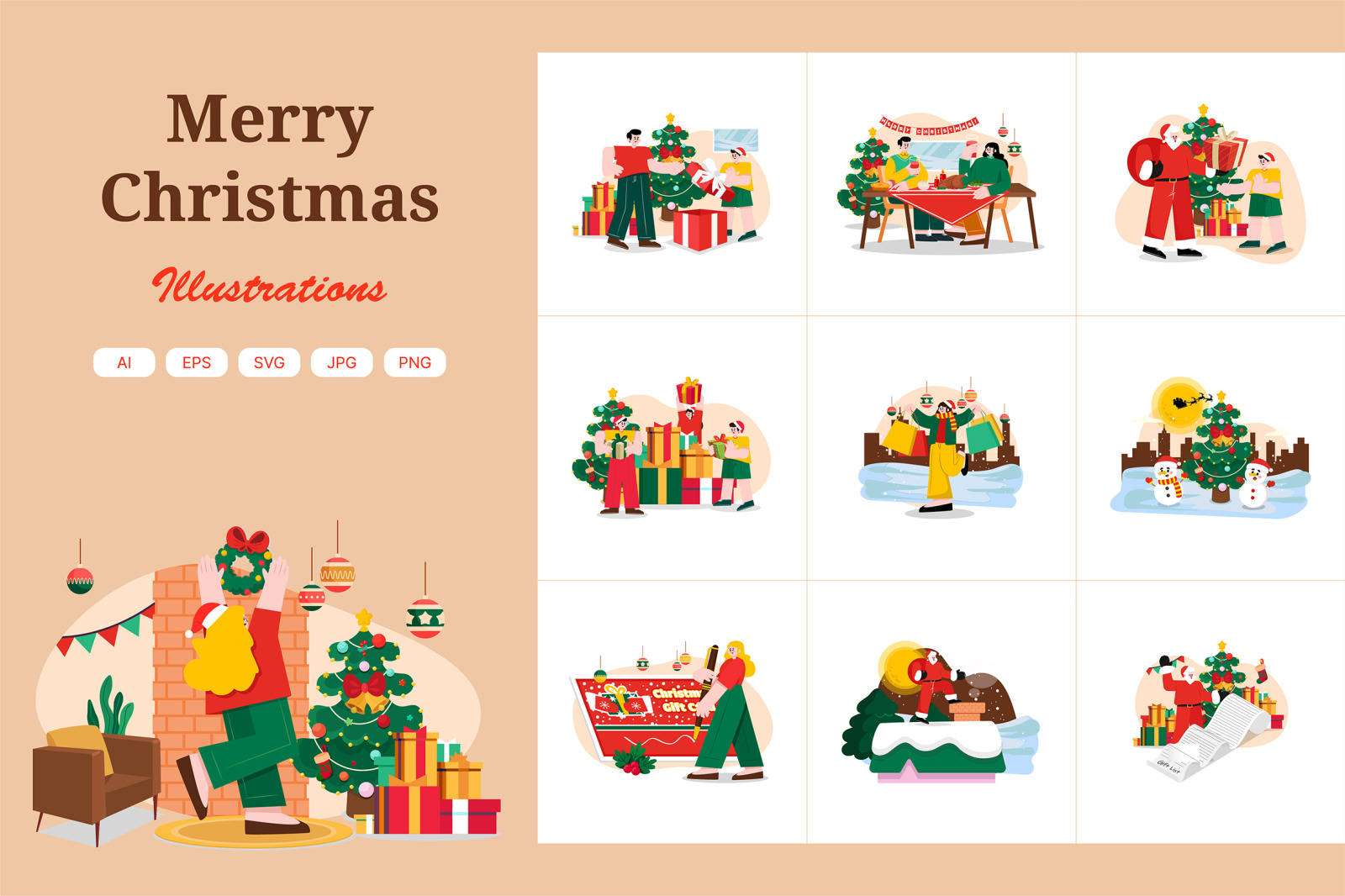 M500_Christmas Illustration Pack