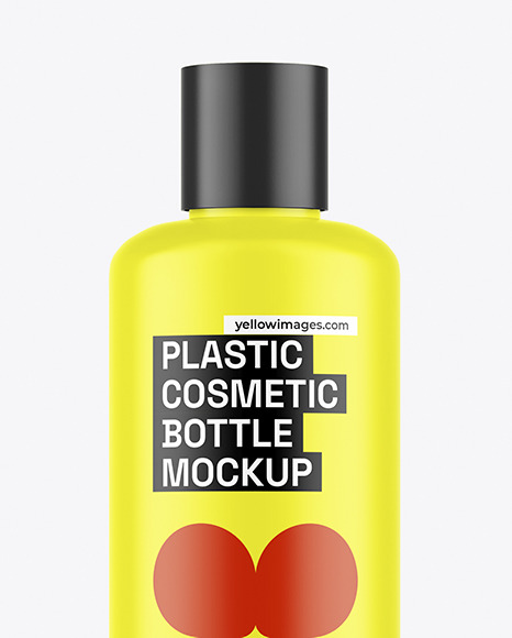 Plastic Cosmetic Bottle Mockup