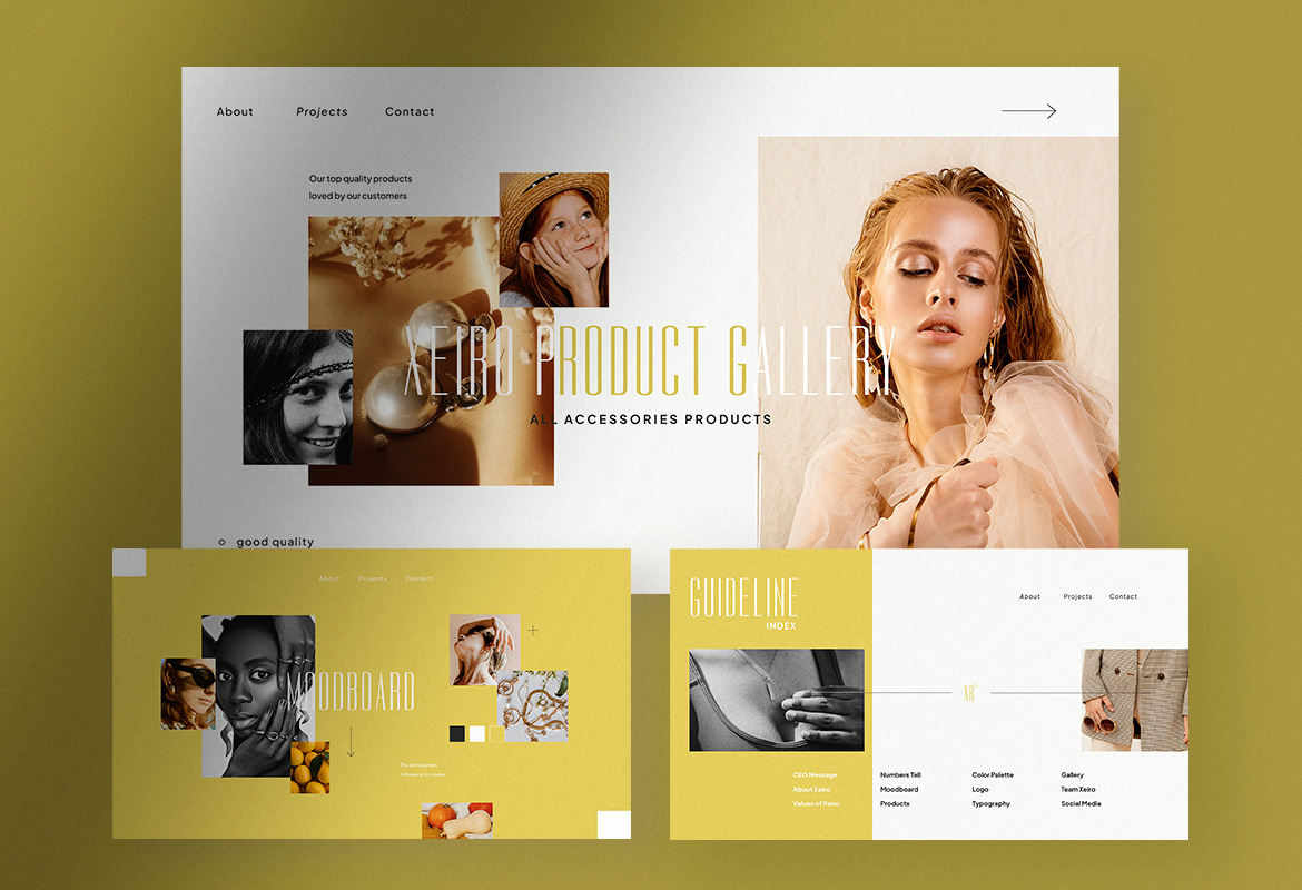 Xeiro – White Citron Modern Brand Guideline InDesign Presentation Xeiro – White Citron Modern Brand Guideline InDesign Presentation