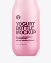 Matte Yogurt Bottle Mockup