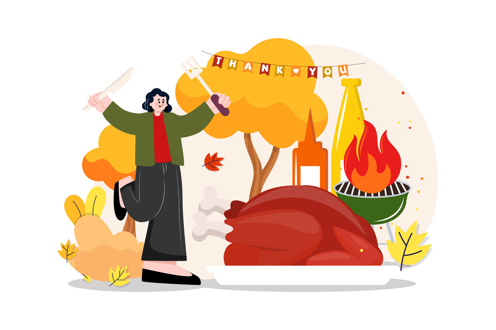 M517_ Thanksgiving Day Illustration Pack M517_ Thanksgiving Day Illustration Pack