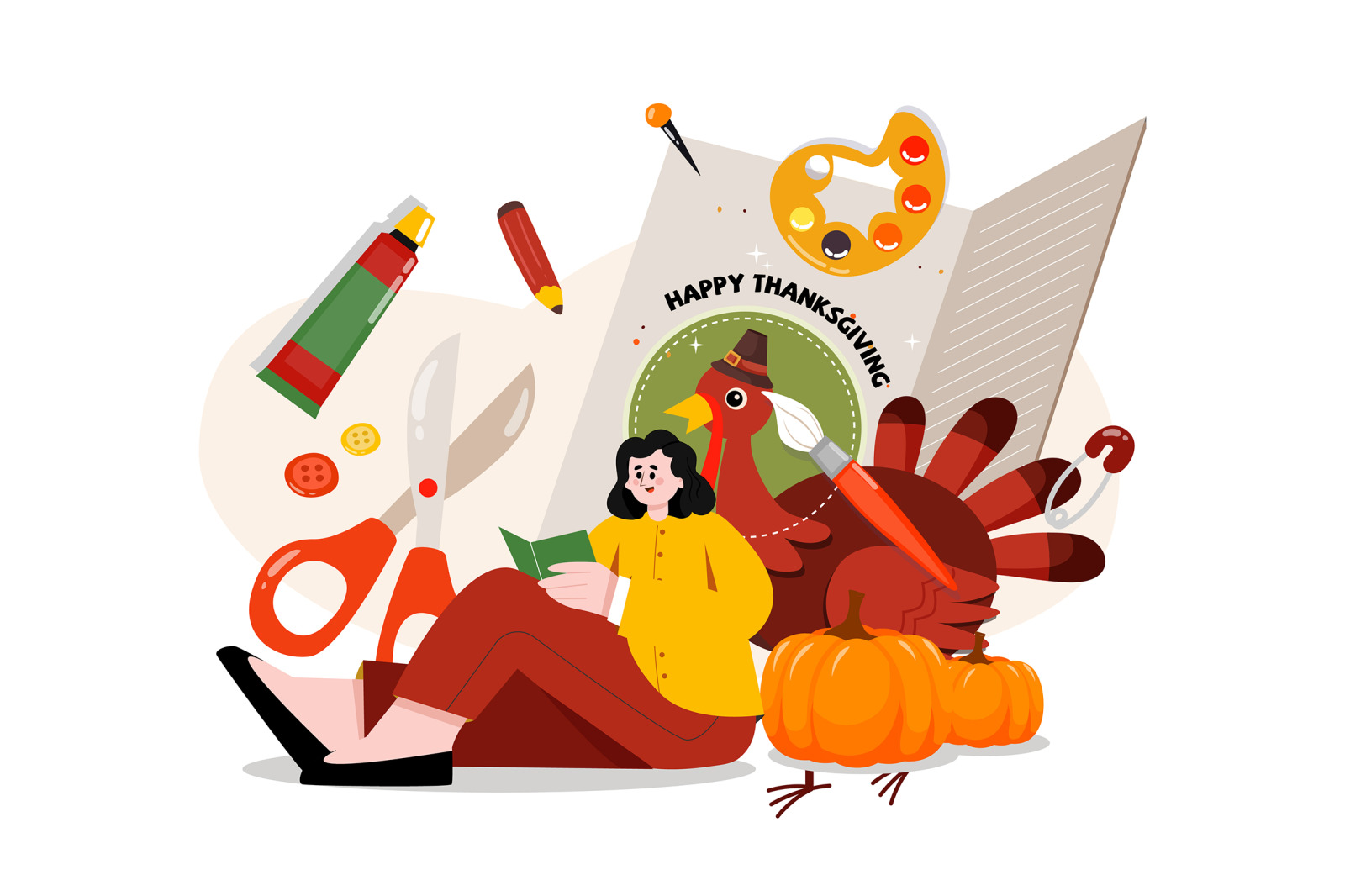 M517_ Thanksgiving Day Illustration Pack M517_ Thanksgiving Day Illustration Pack