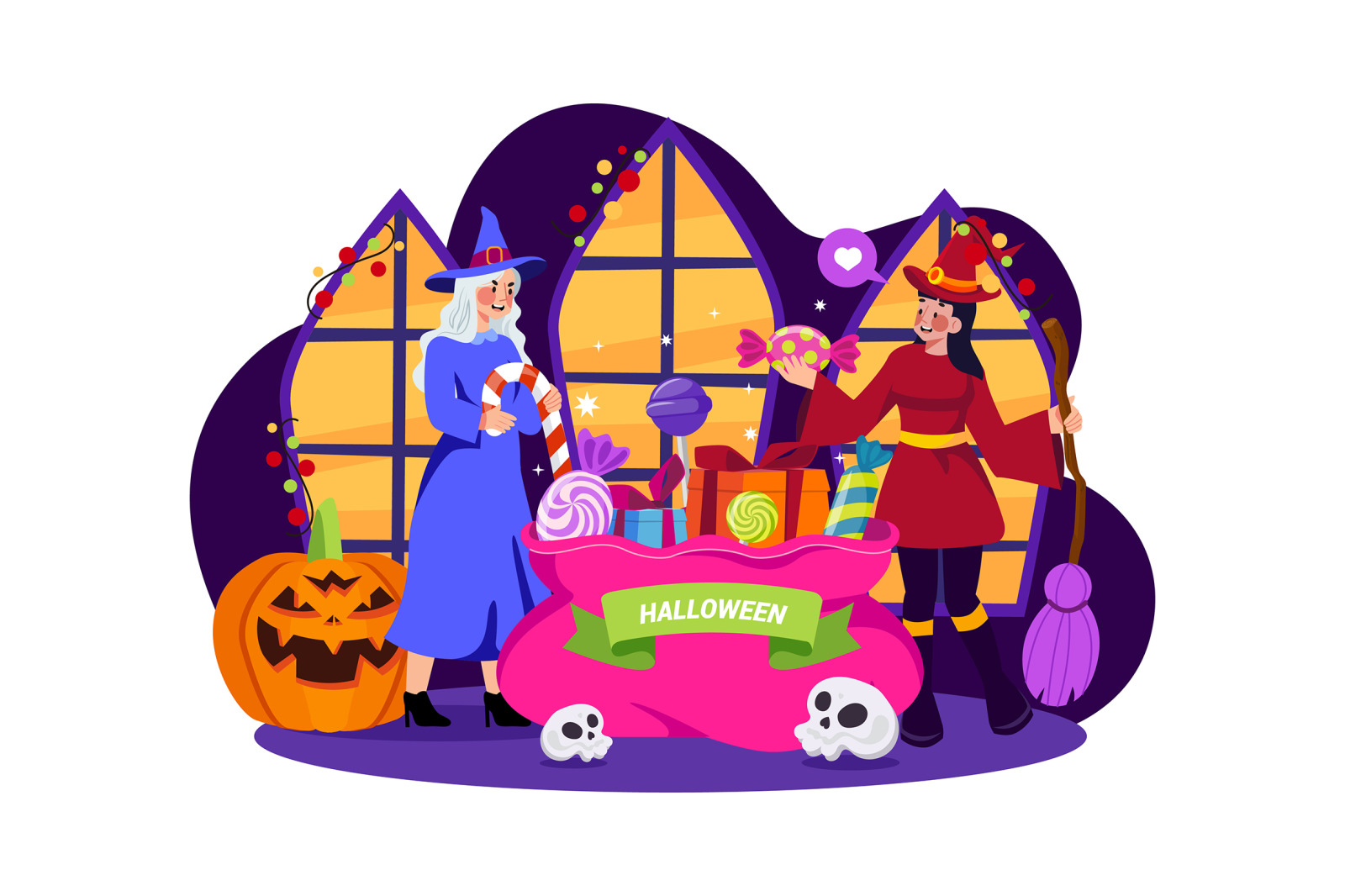 M518_ Halloween Illustration Pack