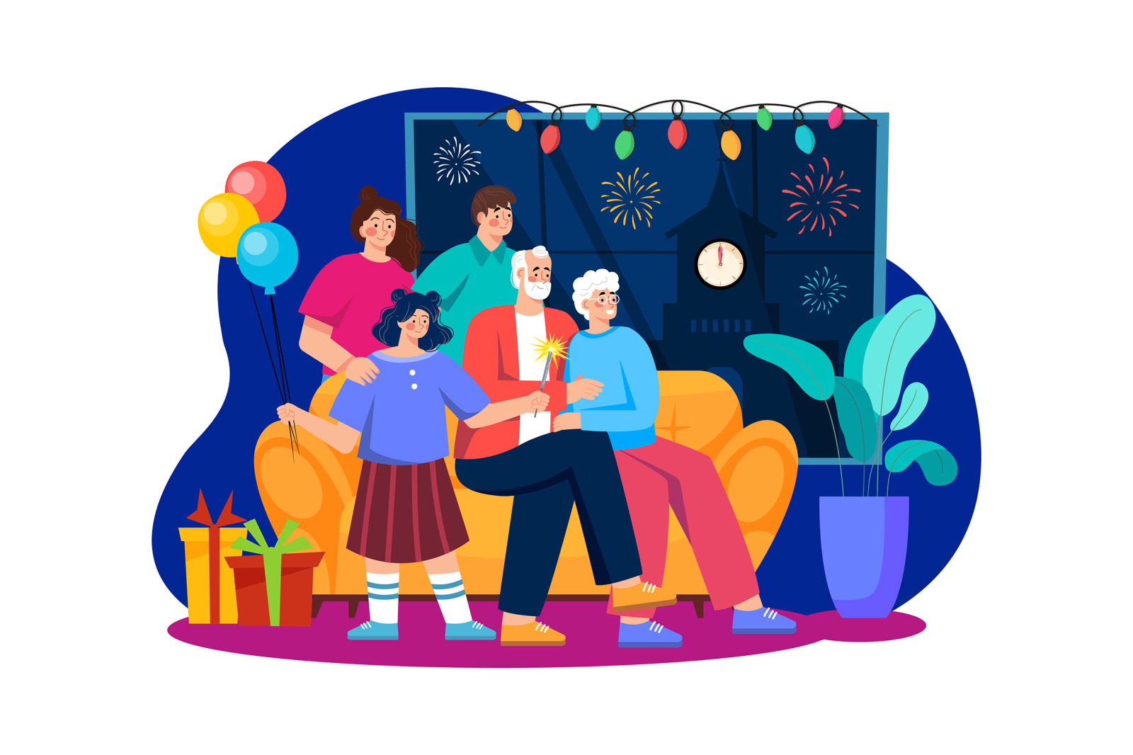 M520_New year’s Eve Illustration Pack M520_New year’s Eve Illustration Pack