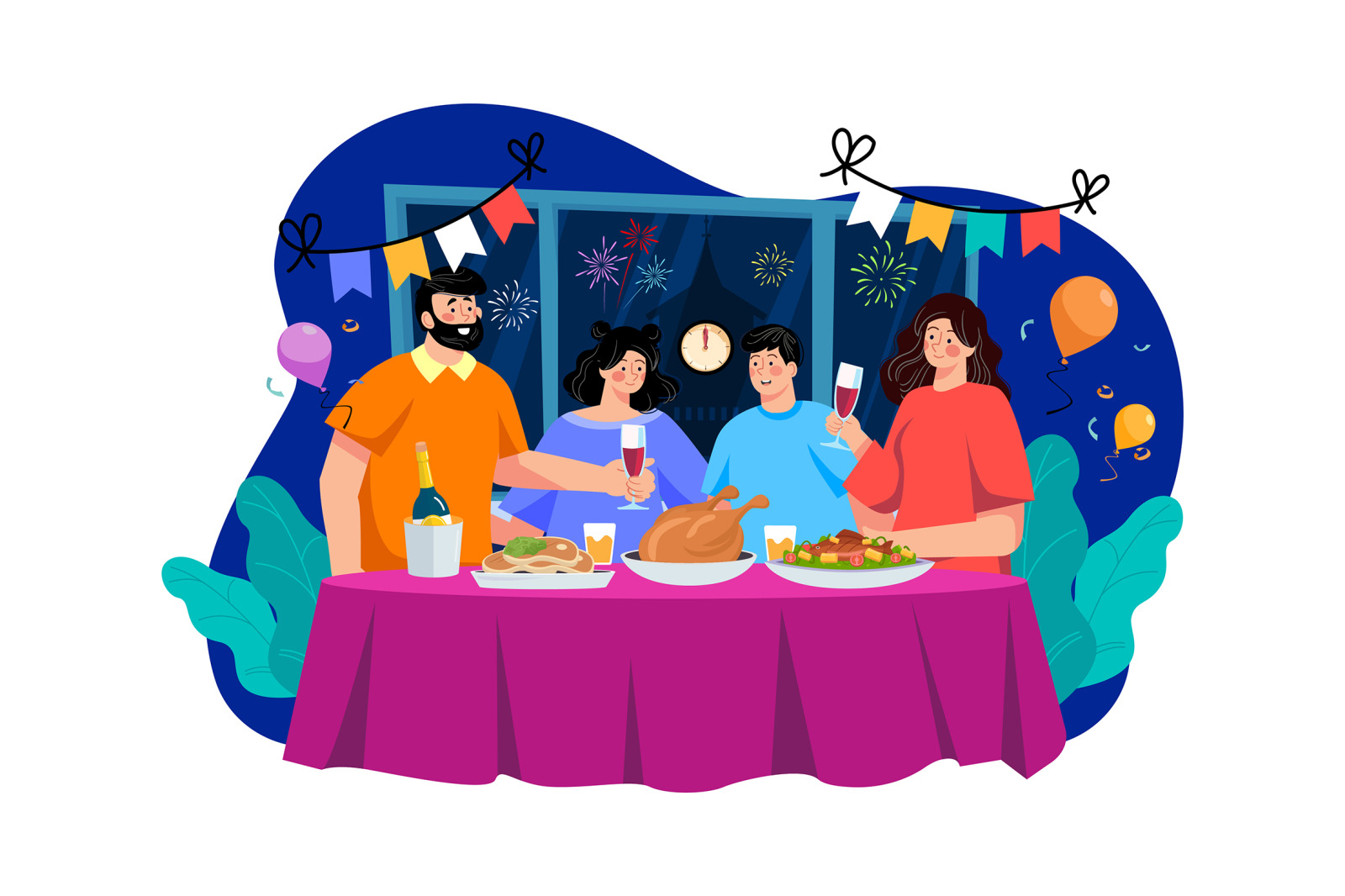 M520_New year’s Eve Illustration Pack M520_New year’s Eve Illustration Pack