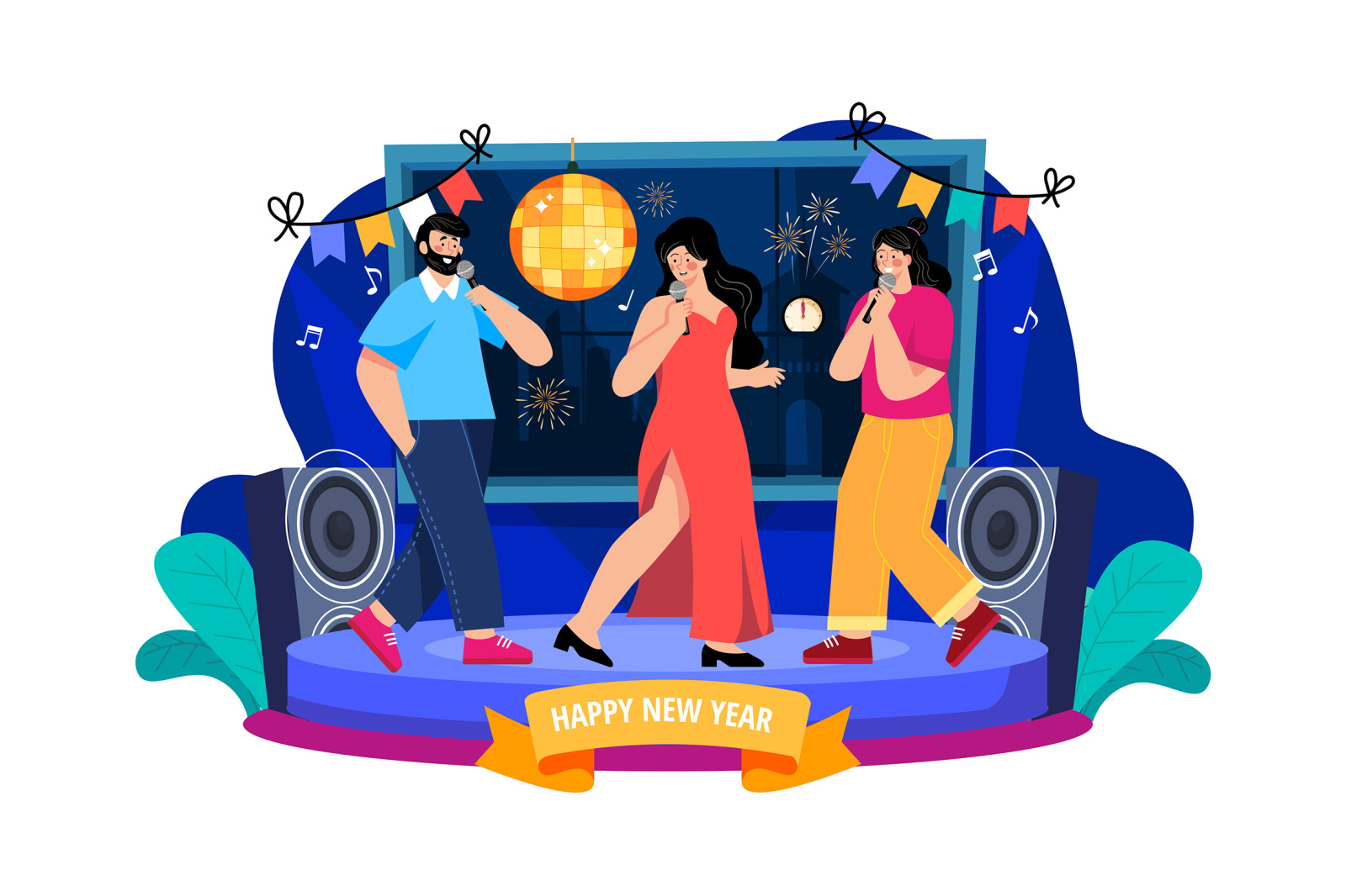 M520_New year’s Eve Illustration Pack M520_New year’s Eve Illustration Pack