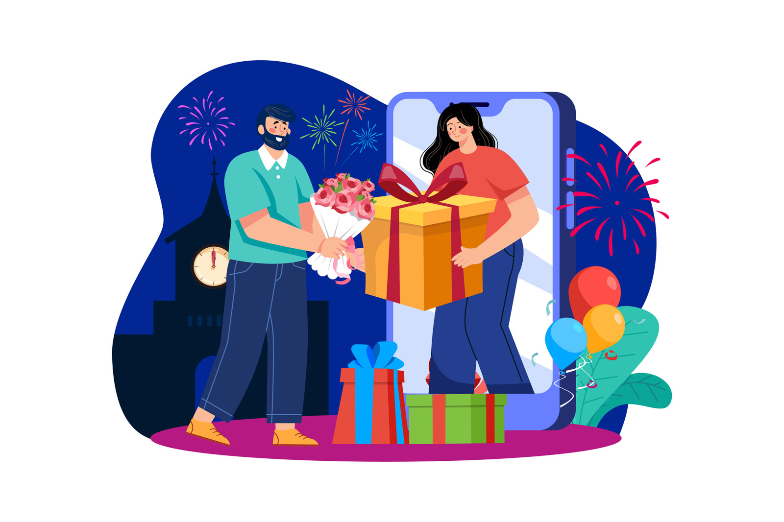 M520_New year’s Eve Illustration Pack M520_New year’s Eve Illustration Pack
