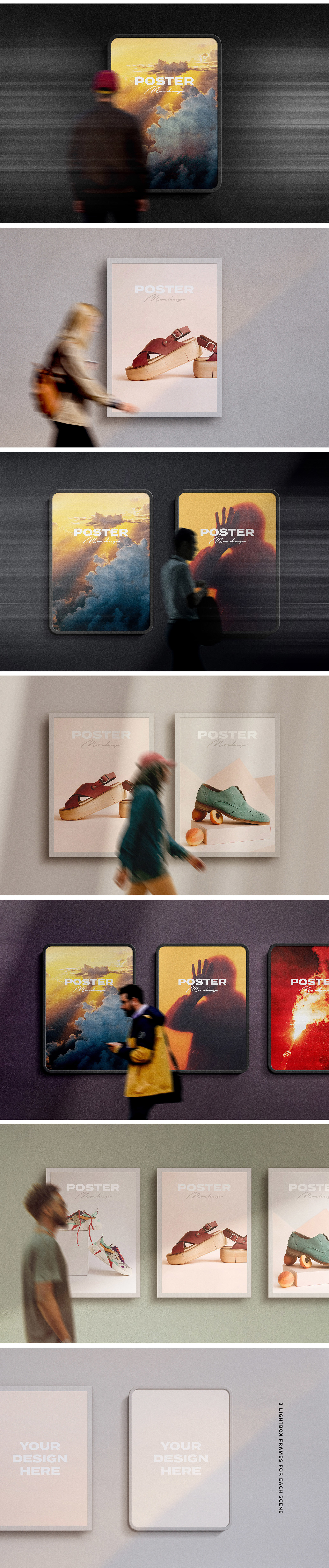 Street &amp; Subway Poster Mockups