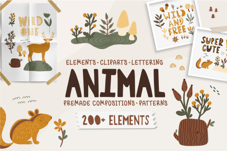 Animal - clipart collection - Letters clipart