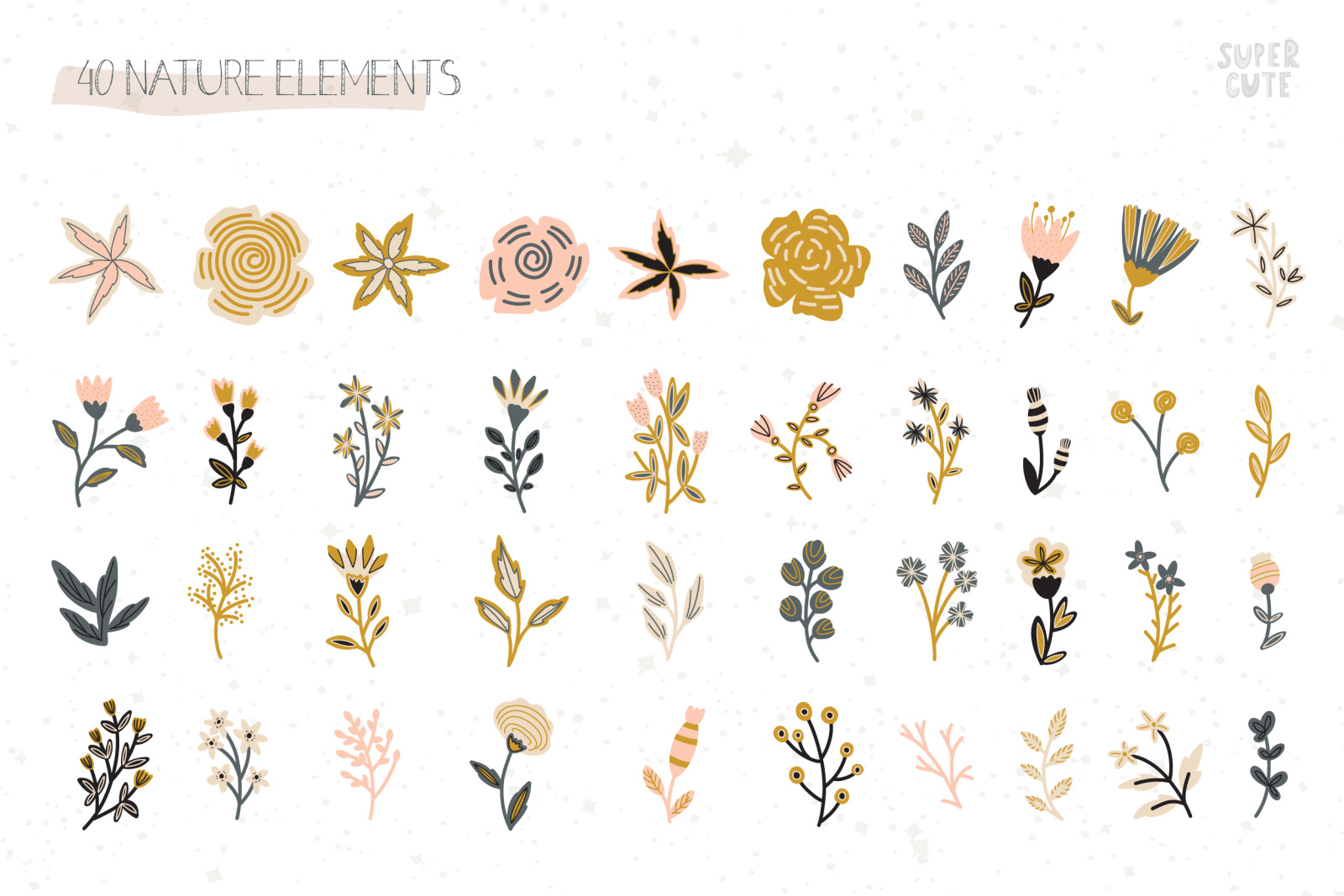 Cute Butterfly 120+ elements Cute Butterfly 120+ elements