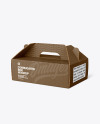 Corrugated Box w/ Handle Mockup