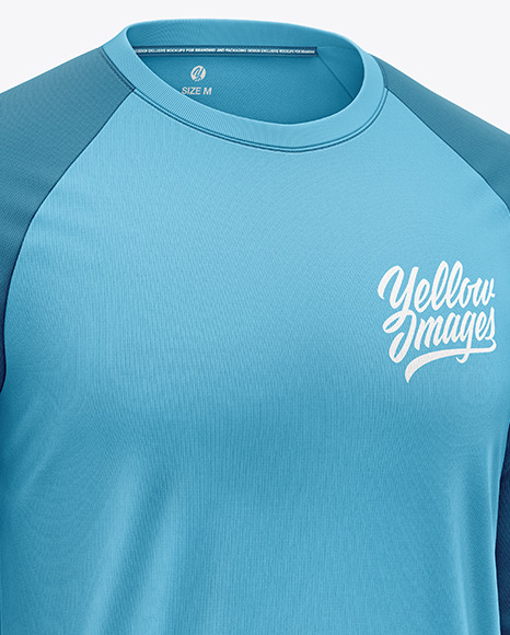 Men's Jersey Raglan Mockup