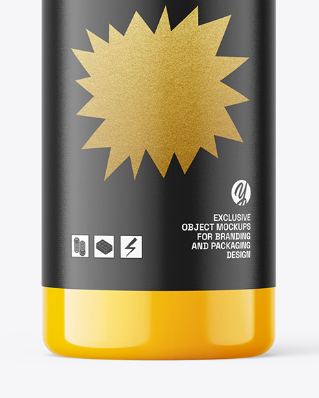 Orange Juice Bottle Mockup