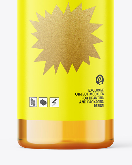 Apple Juice Bottle Mockup