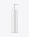 200ml Glossy Cosmetic Bottle w/ Pump Mockup 200ml Glossy Cosmetic Bottle w/ Pump Mockup