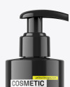 200ml Glossy Cosmetic Bottle w/ Pump Mockup 200ml Glossy Cosmetic Bottle w/ Pump Mockup