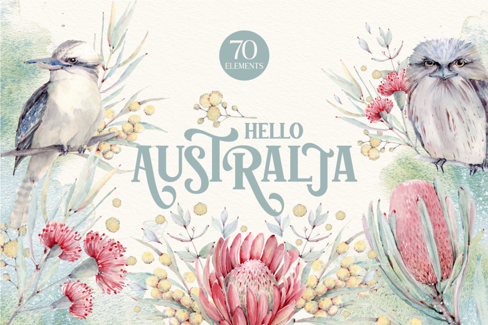 HELLO AUSTRALIA Watercolor set HELLO AUSTRALIA Watercolor set