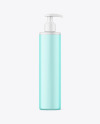 250ml Frosted Cosmetic Bottle w/ Pump Mockup