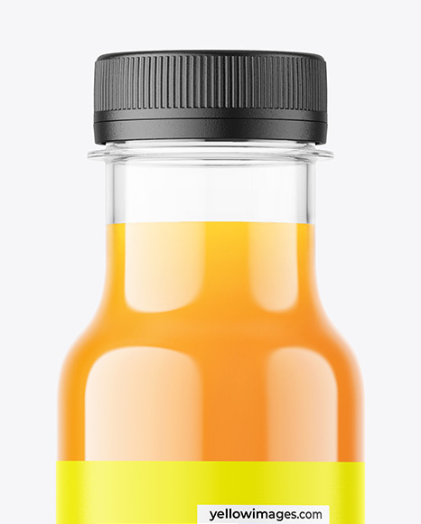 Carrot Juice Bottle Mockup