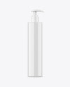250ml Glossy Cosmetic Bottle w/ Pump Mockup